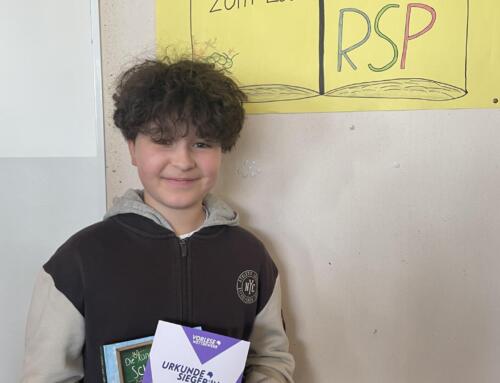 Raphael Schnegg (6e) gewinnt den Vorlesewettbewerb auf Kreisebene
