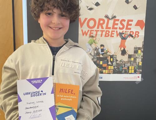 Raphael Schnegg gewinnt den Vorlesewettbewerb auf Bezirksebene!